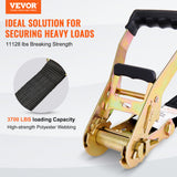 VEVOR Ratchet Straps Tie Down Strap 2"x 8' ,15',27',30' w/J Hook/E-Track 8 Pack