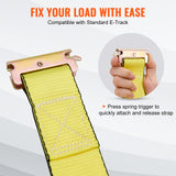 VEVOR Ratchet Straps Tie Down Strap 2"x 8' ,15',27',30' w/J Hook/E-Track 8 Pack