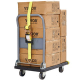 VEVOR Ratchet Straps Tie Down Strap 2"x 8' ,15',27',30' w/J Hook/E-Track 8 Pack