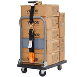VEVOR Ratchet Straps Tie Down Strap 2"x 8' ,15',27',30' w/J Hook/E-Track 8 Pack