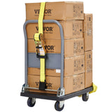 VEVOR Ratchet Straps Tie Down Strap 2"x 8' ,15',27',30' w/J Hook/E-Track 8 Pack