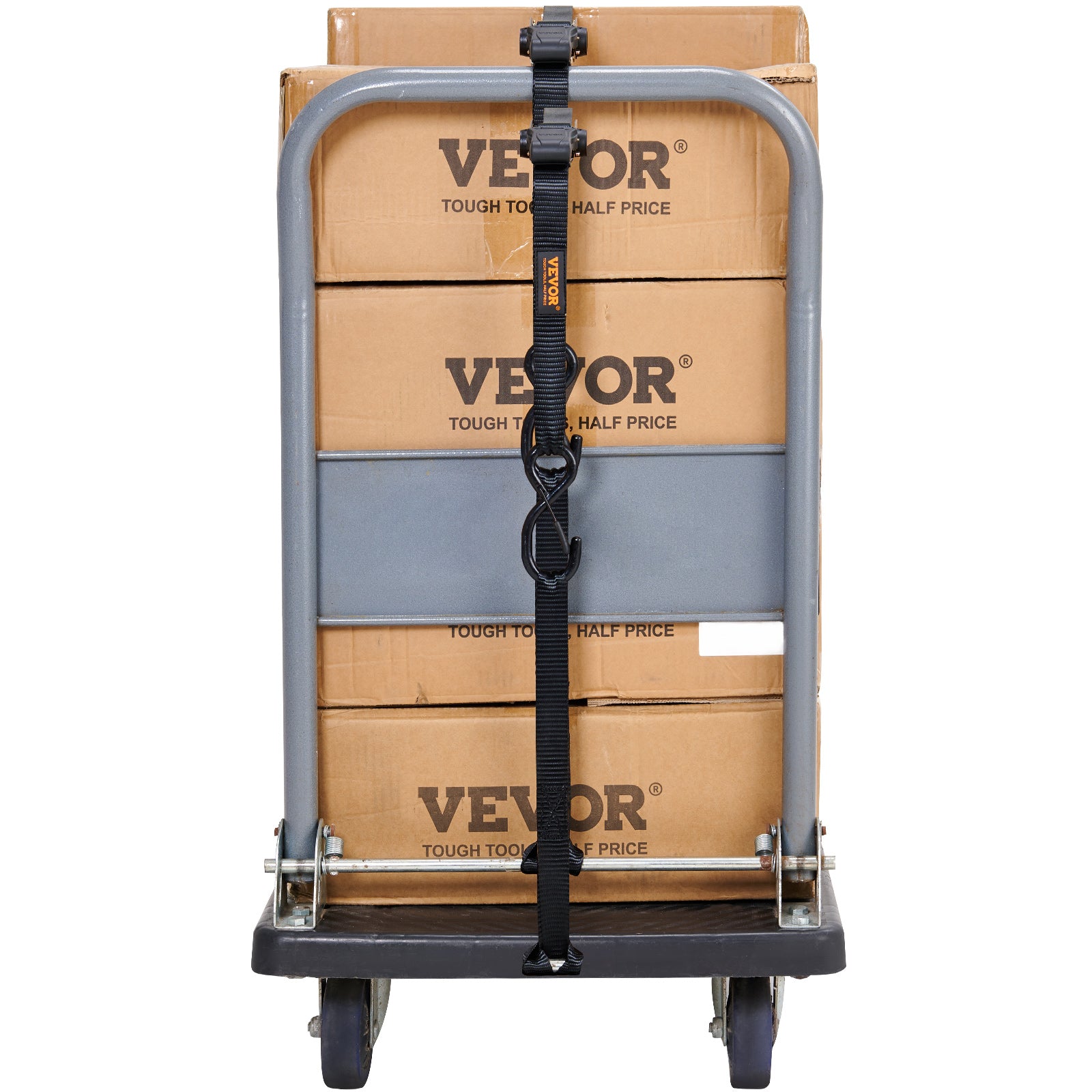 VEVOR Ratchet Straps Tie Down Strap 2"x 8' ,15',27',30' w/J Hook/E-Track 8 Pack