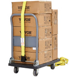 VEVOR Ratchet Straps Tie Down Strap 2"x 8' ,15',27',30' w/J Hook/E-Track 8 Pack