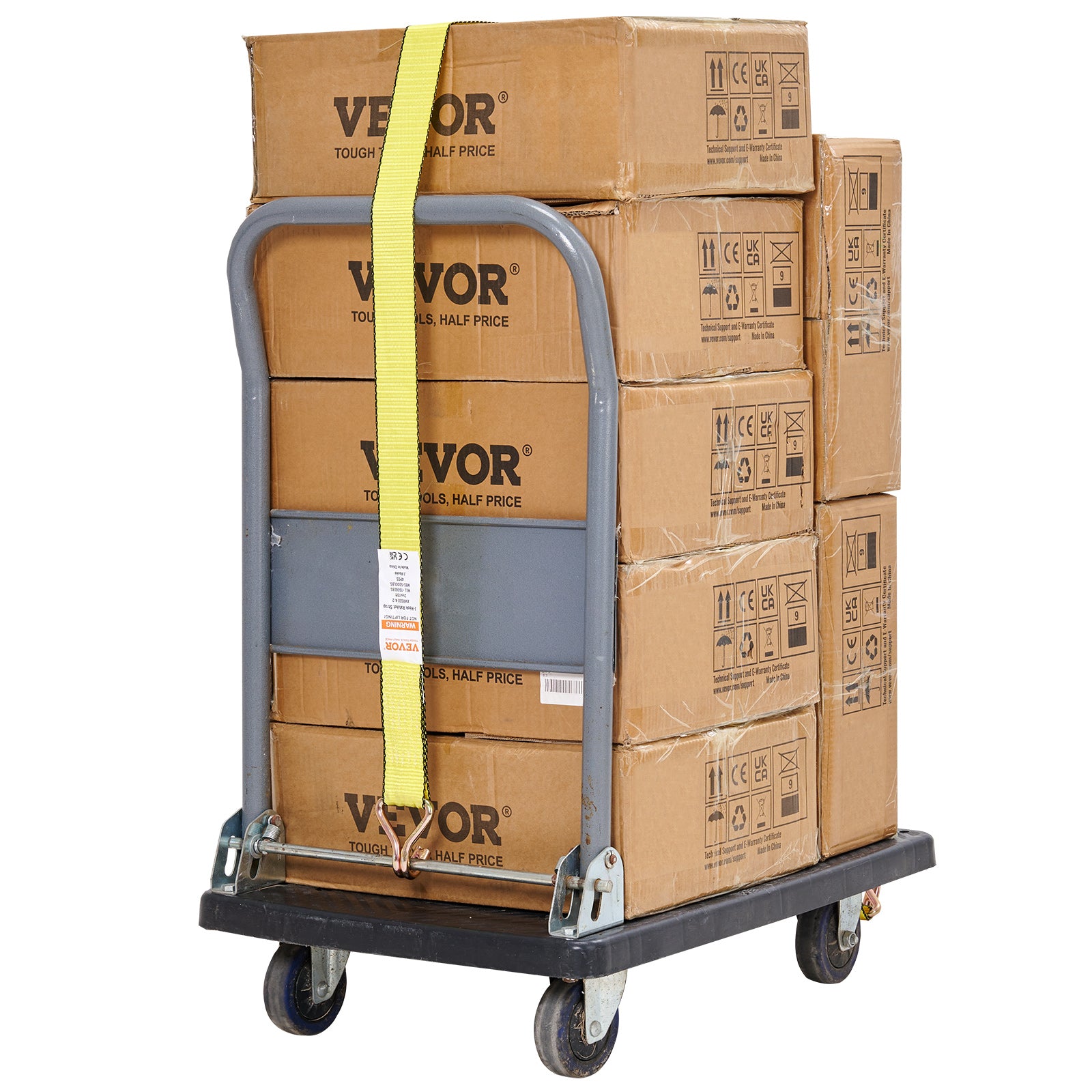 VEVOR Ratchet Straps Tie Down Strap 2"x 8' ,15',27',30' w/J Hook/E-Track 8 Pack