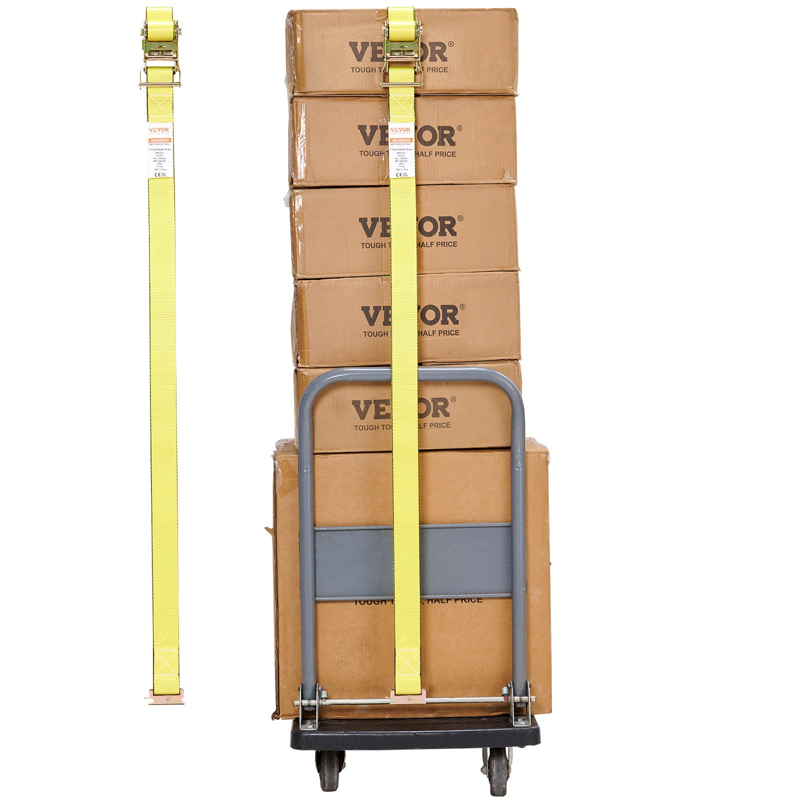 VEVOR Ratchet Straps Tie Down Strap 2"x 8' ,15',27',30' w/J Hook/E-Track 8 Pack