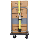 VEVOR Ratchet Straps Tie Down Strap 2"x 8' ,15',27',30' w/J Hook/E-Track 8 Pack