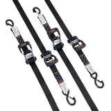 VEVOR Ratchet Straps Tie Down Strap 2"x 8' ,15',27',30' w/J Hook/E-Track 8 Pack