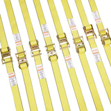 VEVOR Ratchet Straps Tie Down Strap 2"x 8' ,15',27',30' w/J Hook/E-Track 8 Pack