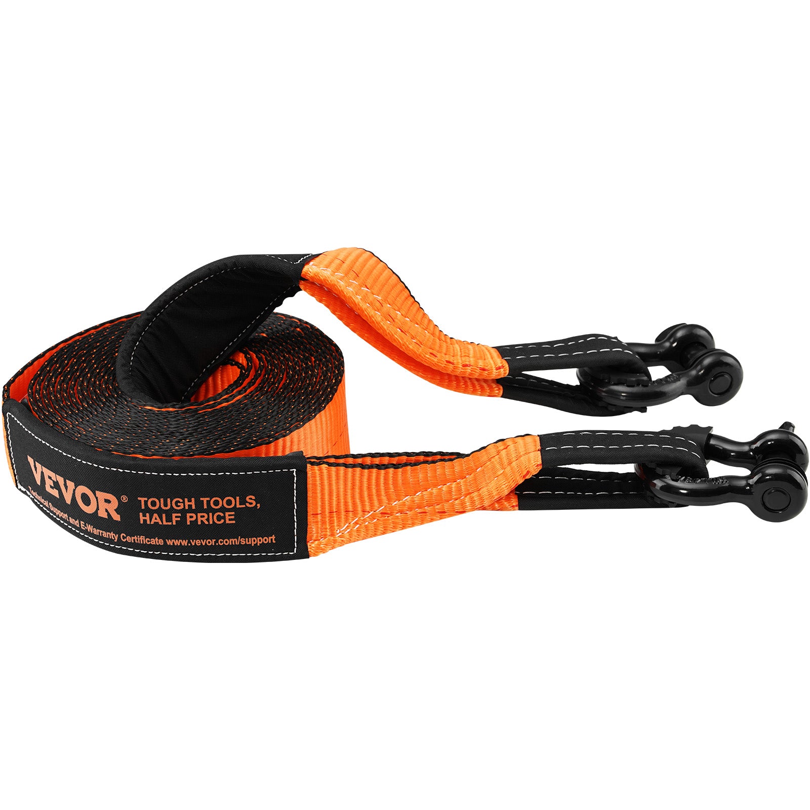 VEVOR Winch Recovery Kit Tow Strap Shackle Emergency Kit 3"x30' 30000lb 4/5/8PCS