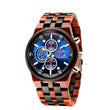 Radiant Wood Quartz Sports Watch Sporty & Multifunction