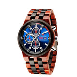 Radiant Wood Quartz Sports Watch Sporty & Multifunction