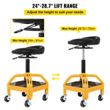 VEVOR Rolling Garage Stool 300/400LBS Adjustable Swivel Work Shop Seat w/Casters