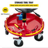 VEVOR Rolling Garage Stool 300/400LBS Adjustable Swivel Work Shop Seat w/Casters