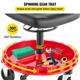 VEVOR Rolling Garage Stool 300/400LBS Adjustable Swivel Work Shop Seat w/Casters