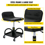 VEVOR Rolling Garage Stool 300/400LBS Adjustable Swivel Work Shop Seat w/Casters