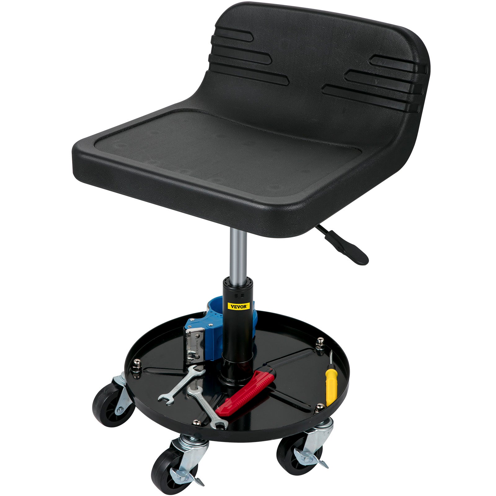 VEVOR Rolling Garage Stool 300/400LBS Adjustable Swivel Work Shop Seat w/Casters