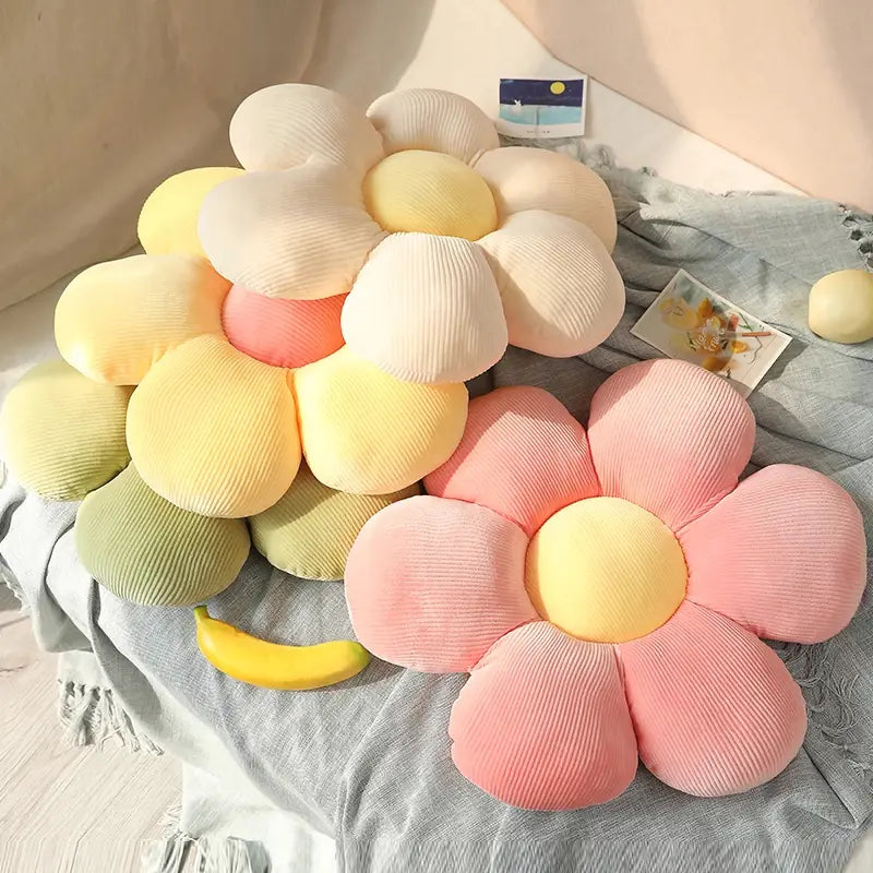 Versatile Nature Soft Cartoon Flower Plush Pillow