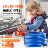 VEVOR Heated Water Hose 15ft-100ft for RV -45℉ Antifreeze Drinking Water Hose