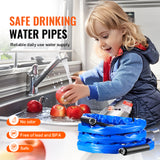 VEVOR Heated Water Hose 15ft-100ft for RV -45℉ Antifreeze Drinking Water Hose