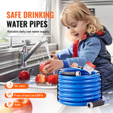 VEVOR Heated Water Hose 15ft-100ft for RV -45℉ Antifreeze Drinking Water Hose