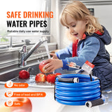 VEVOR Heated Water Hose 15ft-100ft for RV -45℉ Antifreeze Drinking Water Hose