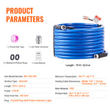VEVOR Heated Water Hose 15ft-100ft for RV -45℉ Antifreeze Drinking Water Hose