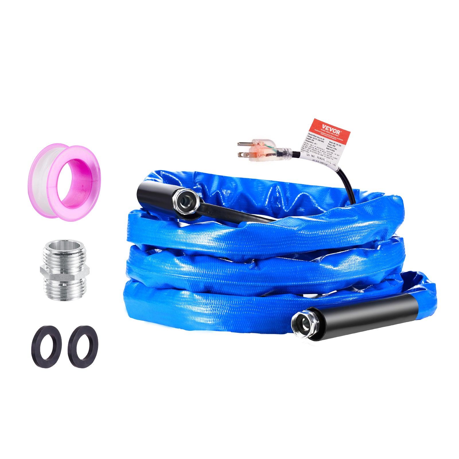 VEVOR Heated Water Hose 15ft-100ft for RV -45℉ Antifreeze Drinking Water Hose