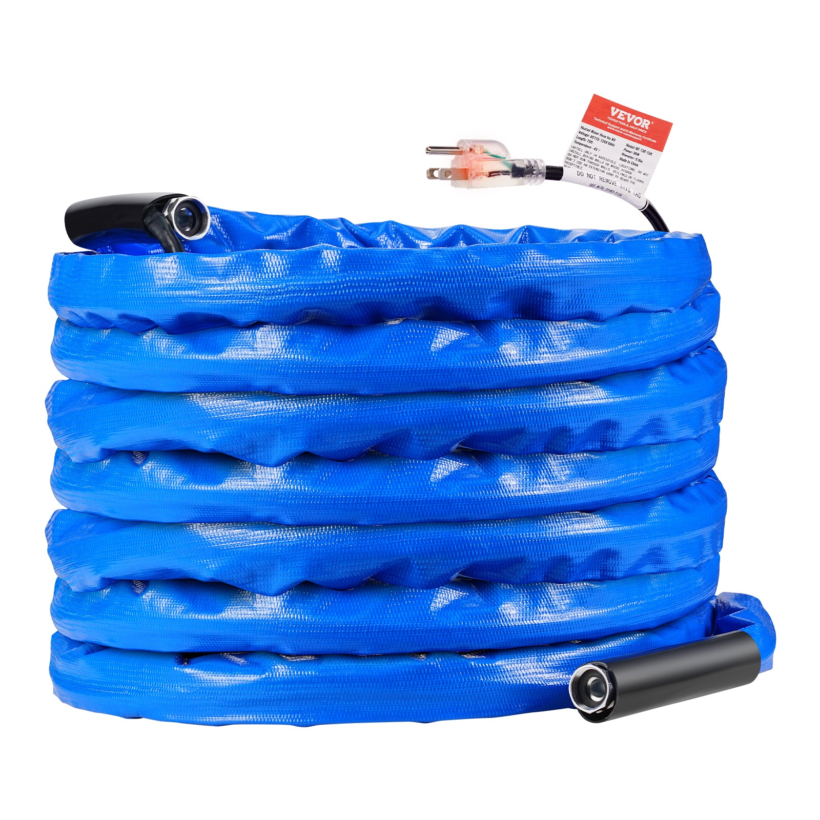VEVOR Heated Water Hose 15ft-100ft for RV -45℉ Antifreeze Drinking Water Hose