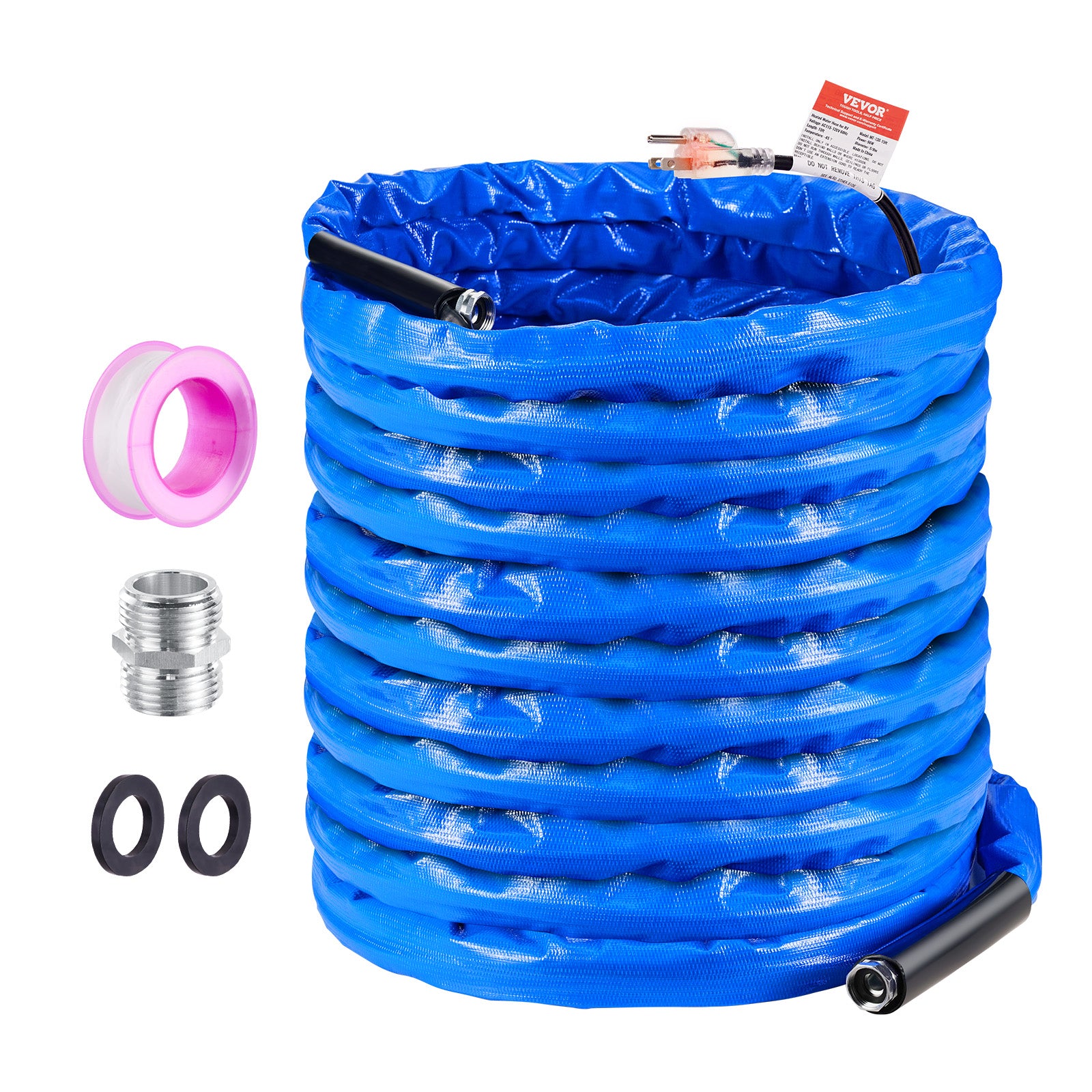 VEVOR Heated Water Hose 15ft-100ft for RV -45℉ Antifreeze Drinking Water Hose
