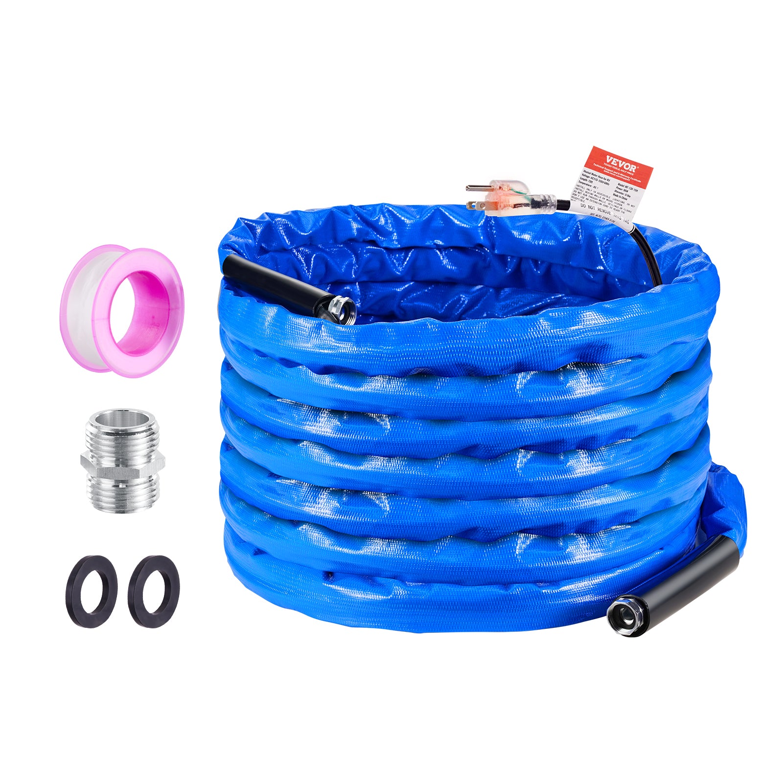VEVOR Heated Water Hose 15ft-100ft for RV -45℉ Antifreeze Drinking Water Hose