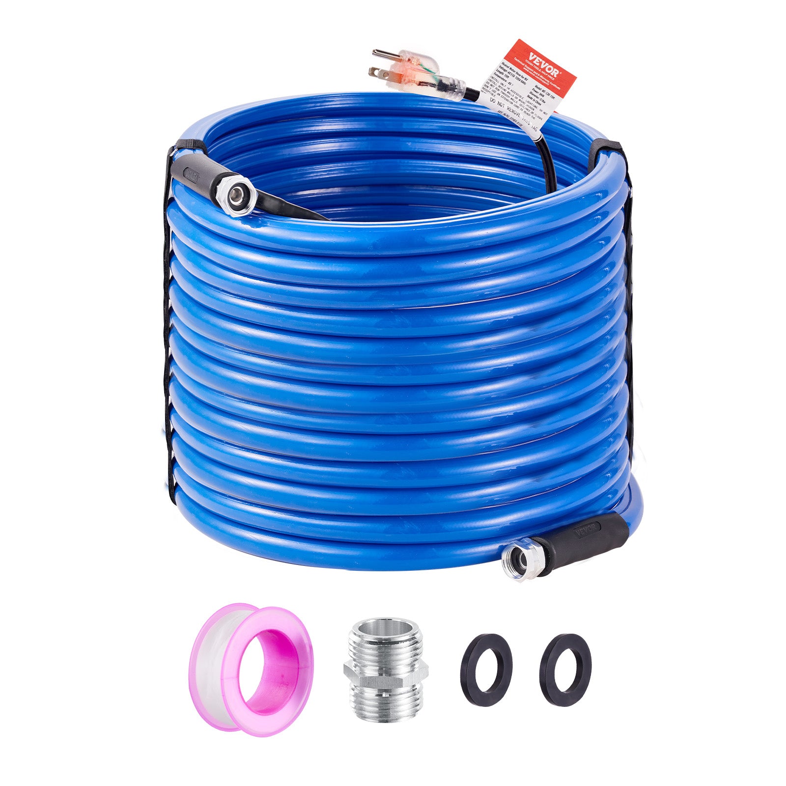 VEVOR Heated Water Hose 15ft-100ft for RV -45℉ Antifreeze Drinking Water Hose