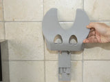 Compact PPMaterial Stick On Space Saver Wall-Mount Pot Kitchen Lid Organizer