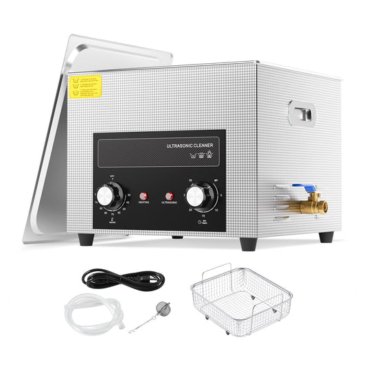 15L Ultrasonic Cleaner with Heater Timer & Basket Digital Sonic Heating Machine