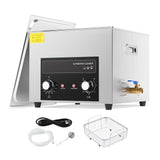 15L Ultrasonic Cleaner with Heater Timer & Basket Digital Sonic Heating Machine