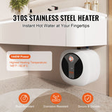 VEVOR 4 gal. Electric Mini Tank Hot Water Heater Shower Compact Storage Upgrade