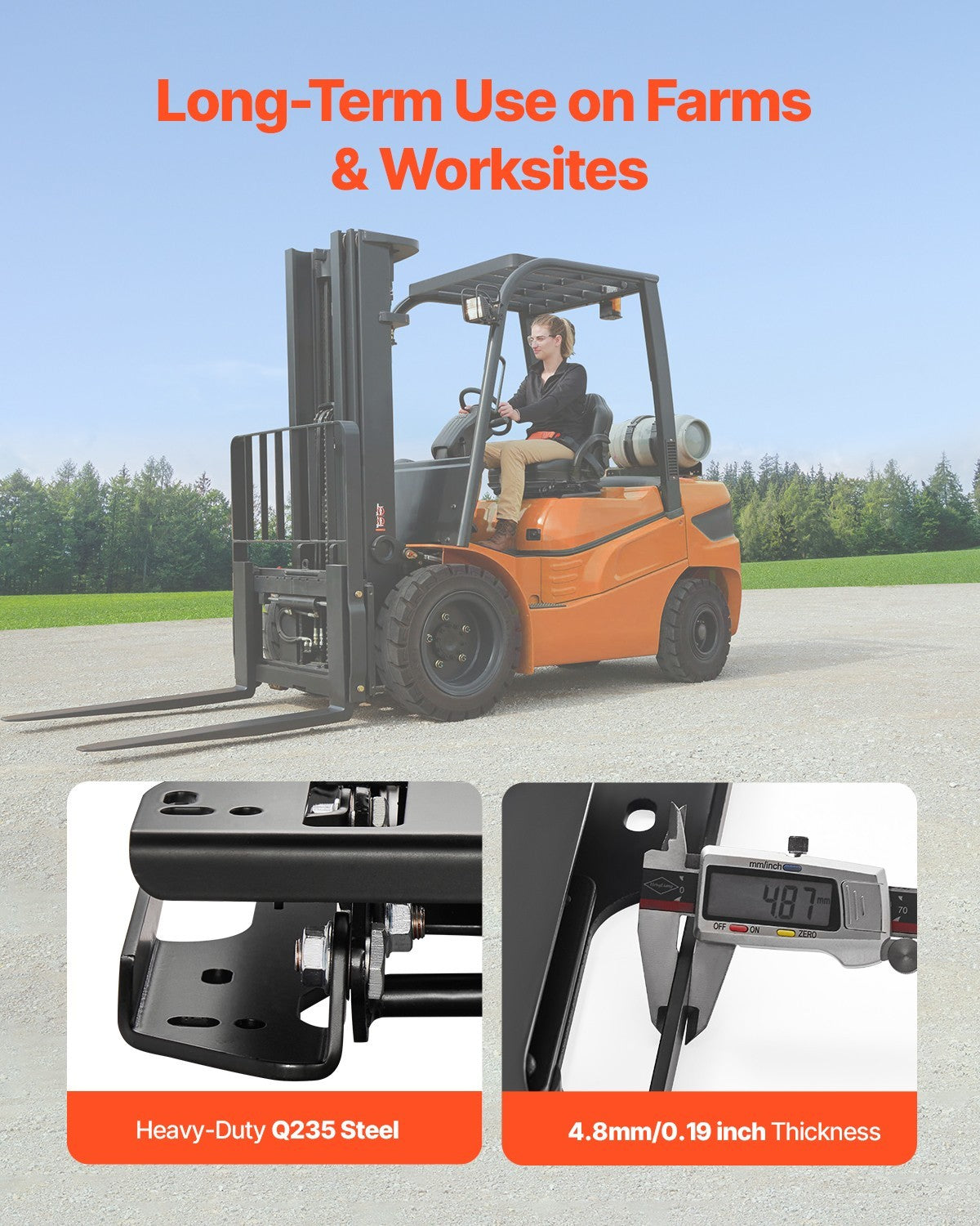 VEVOR Universal Seat Suspension Kit for Lawn Mower Skid Steer Forklift Tractor