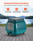 VEVOR 50W Linear Air Pump | 1110 GPH Septic & Pond Aerator | For 10ft Depth