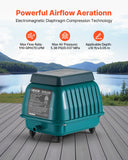 VEVOR 50W Linear Air Pump | 1110 GPH Septic & Pond Aerator | For 10ft Depth