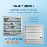 Uimoso Shutter Exhaust Fan Shop Exhaust Fan 24'' Wall Mounted Aluminum 3320 CFM