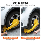 2 Pack Heavy Duty Wheel Clamp Lock Anti-Theft Boot for Trailer RV Car Truck Tire