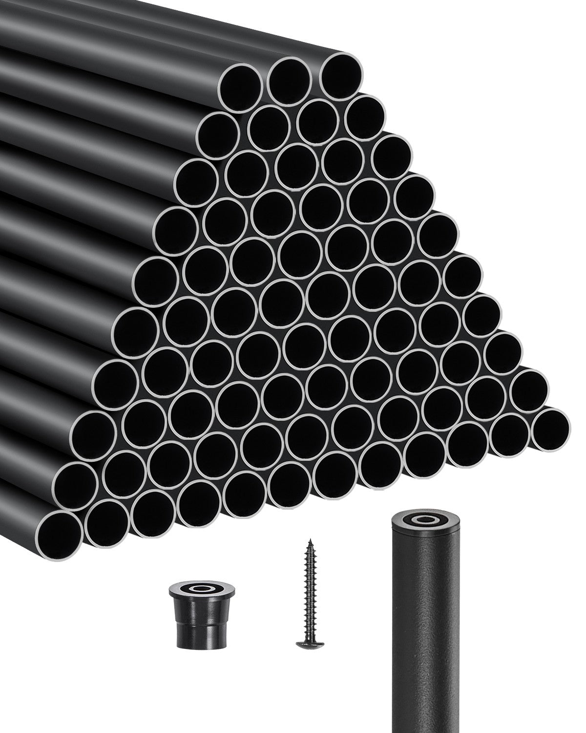 VEVOR Deck Balusters 101 Pack 32 in Aluminum Staircase Deck Spindles with Screws