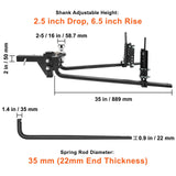 1,500lb Weight Distribution Hitch with 2-5/16 in Ball and 2-In Shank