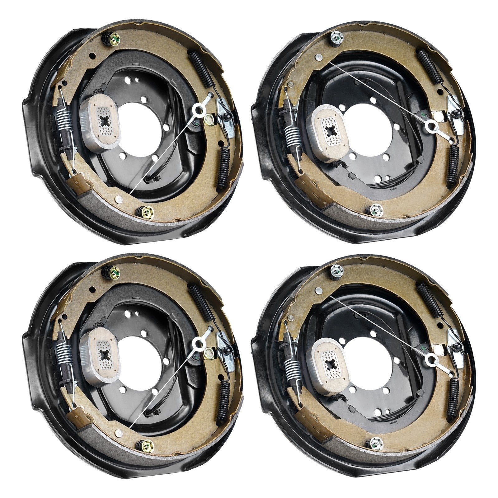 VEVOR Electric Trailer Brake 12" x 2" Self-Adjusting Assembly 2 Pairs 7000 lbs
