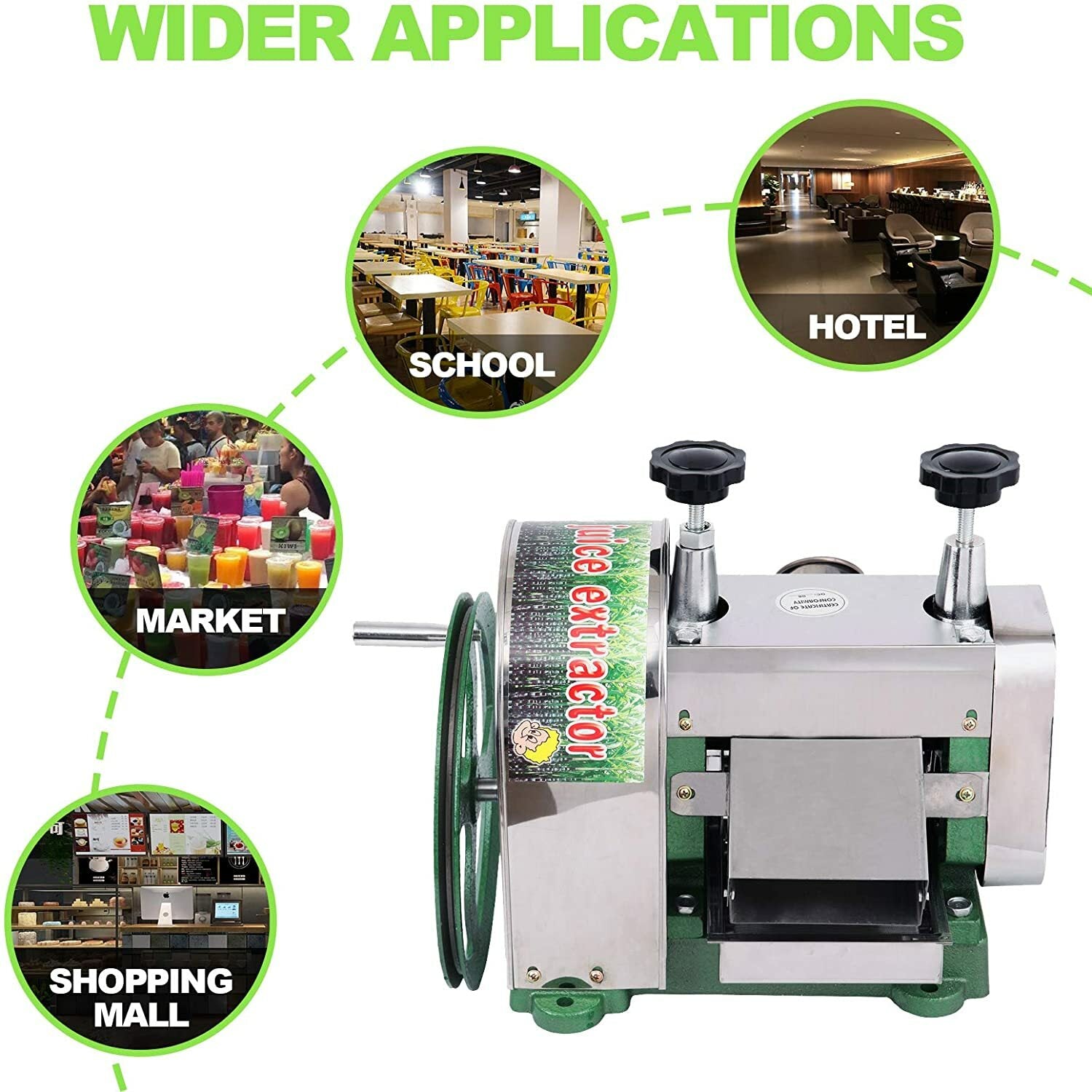 Commercial Sugar Cane Juicer Machine Juice Squeezer SugarCane Press Extractor