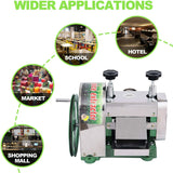 Commercial Sugar Cane Juicer Machine Juice Squeezer SugarCane Press Extractor