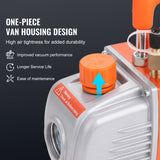 1/4 HP HVAC Vacuum Pump and Gauge Set 4 CFM Manifold Gauge Kit with Hose