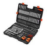 VEVOR Socket Set Socket Tool Set 225 Pieces 3/8 & 1/4 & 1/2 in Drive Auto Repair