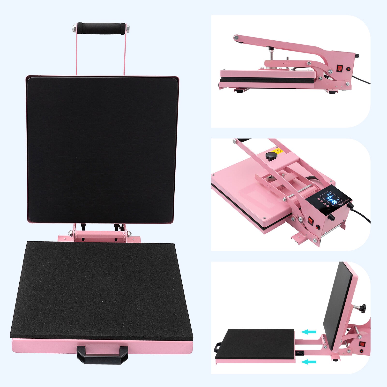 15"x15" Digital Clamshell Heat Press Machine T-shirt Transfer Sublimation Print