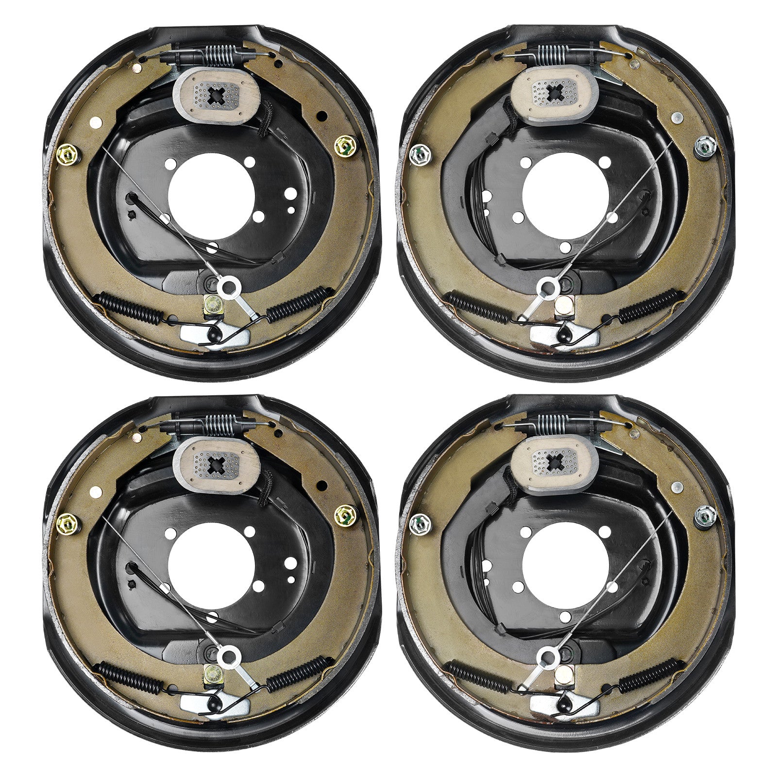 Uimoso Electric Trailer Brake 12" x 2" Self-Adjusting Assembly 2 Pairs 7000 lbs