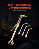 VEVOR Oxygen Acetylene Torch Kit 14PCS Gas Welding Cutting  & Portable Case Hose